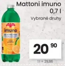 Kubík potraviny Mattoni imuno nabídka