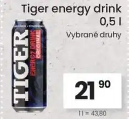 Kubík potraviny Tiger energy drink nabídka