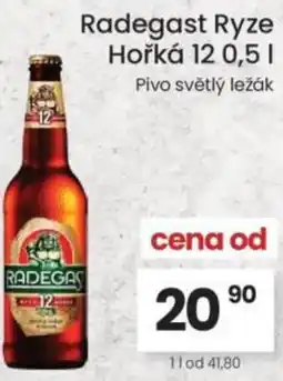 Kubík potraviny Radegast Ryze Hořká 12 nabídka