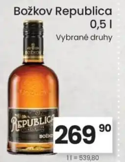 Kubík potraviny Božkov Republica nabídka