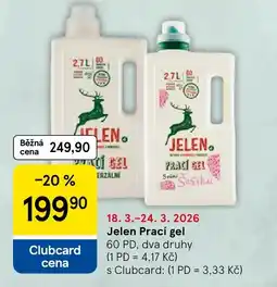 Tesco Jelen Prací gel nabídka