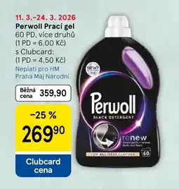 Tesco Perwoll Prací gel nabídka