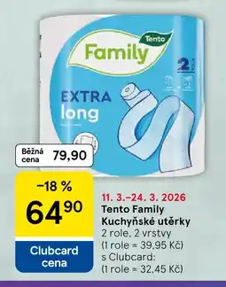 Tesco Tento Family Kuchyňské utěrky nabídka