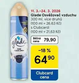 Tesco Glade Osvěžovač vzduchu nabídka