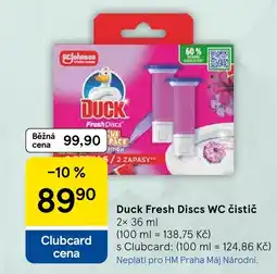 Tesco Duck Fresh Discs WC čistič nabídka