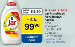 Tesco Jar Prostředek na ruční mytí nádobí nabídka
