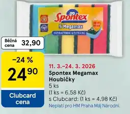 Tesco Spontex Megamax Houbičky nabídka