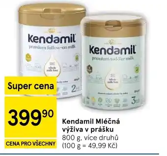Tesco Kendamil Mléčná výživa v prášku nabídka
