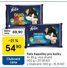 Tesco Felix Kapsičky pro kočky nabídka