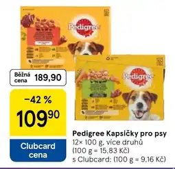 Tesco Pedigree Kapsičky pro psy nabídka
