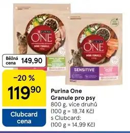 Tesco Purina One Granule pro psy nabídka