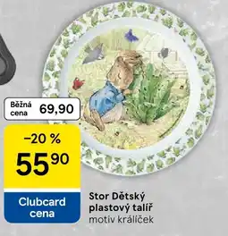 Tesco Stor Dětský plastový talíř nabídka