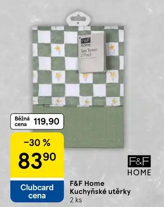 Tesco F&F Home Kuchyňské utěrky nabídka