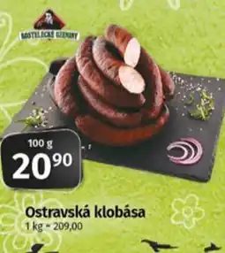 Coop Ostravská klobása nabídka