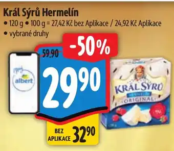 Albert Král Sýrů Hermelín nabídka