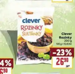Billa Clever rozinky nabídka