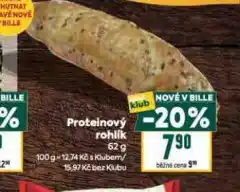 Billa Proteinový rohlík nabídka
