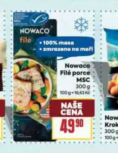 Billa Nowaco filé porce msc nabídka