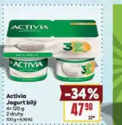 Billa Activia jogurt bílý nabídka