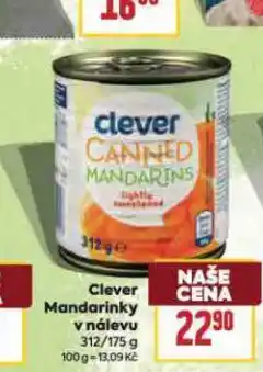 Billa Clever mandarinky v nálevu nabídka