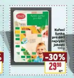 Billa Kuřecí šunka pro děti nejvyšší jakosti nabídka