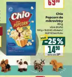 Billa Chio popcorn do mirkovlnky nabídka
