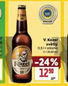 Billa Pivo velkopopovický kozel 10 nabídka