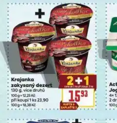Billa Krajanka zakysaný dezert nabídka