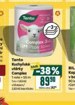 Billa Tento kuchyňské utěrky complex nabídka