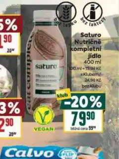 Billa Saturo nutričně kompetní jídlo nabídka