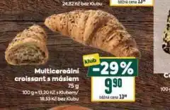 Billa Multicereální croissant s máslem nabídka