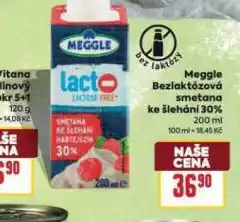 Billa Meggle bezlaktózová smetana ke šlehání 30% nabídka