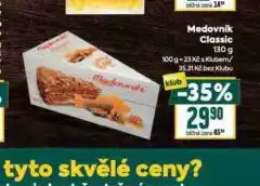 Billa Medovník classic nabídka