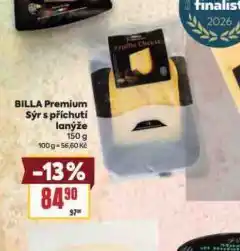 Billa Billa premium sýr s příchutí lanýže nabídka