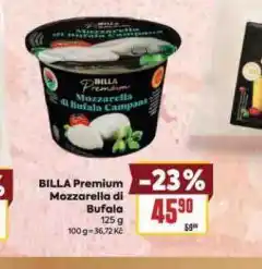 Billa Billa premium mozzarella di bufala nabídka