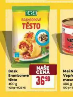 Billa Bask bramborové těsto nabídka