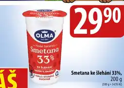 Bala OLMA Smetana ke šlehání 33% nabídka