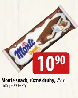 Bala Monte snack nabídka