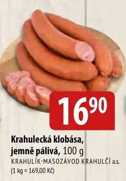 Bala Krahulecká klobása, jemně pálivá nabídka