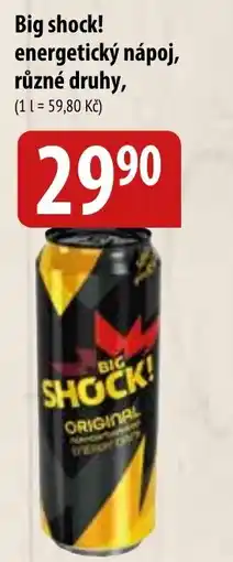 Bala Big shock! energetický nápoj nabídka