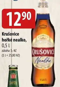 Bala Krušovice hořké nealko nabídka