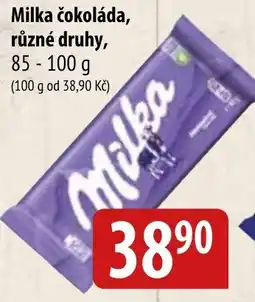 Bala Milka čokoláda nabídka
