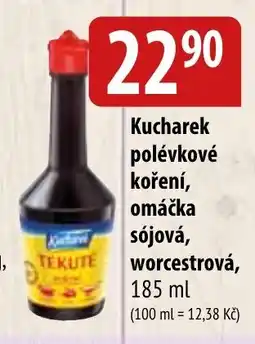 Bala Kucharek polévkové koření, omáčka sójová, worcestrová nabídka