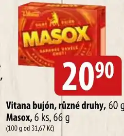 Bala Vitana bujón, různé druhy, Masox nabídka