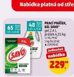 Penny Market PRACÍ GEL SAVO nabídka