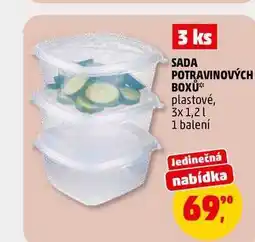 Penny Market SADA POTRAVINOVÝCH BOXŮ, 3 ks nabídka