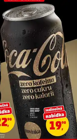 Penny Market COCA-COLA ZERO ZERO plech nabídka