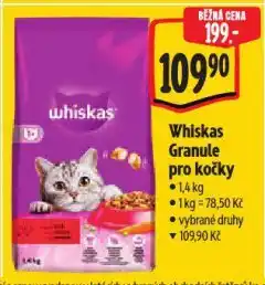 Albert Whiskas granule pro kočky nabídka