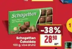 Billa Schogetten čokoláda nabídka