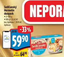 Albert Sedlčanský hermelín duopack nabídka